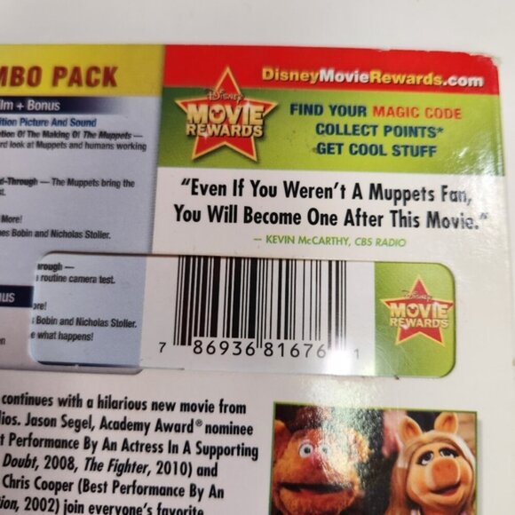 The Muppets (Blu-ray / DVD Combo 2-Disc Set, Disney 2012) - Picture 3 of 3